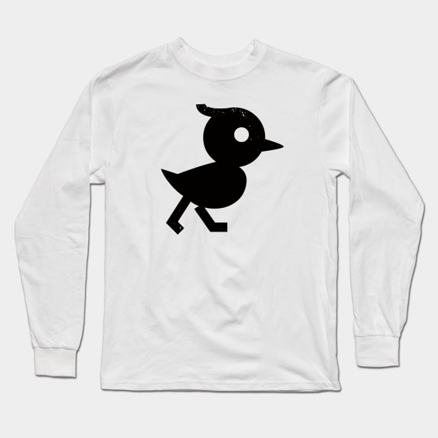 Walking Bird Long Sleeve T-Shirt by PsychicCat